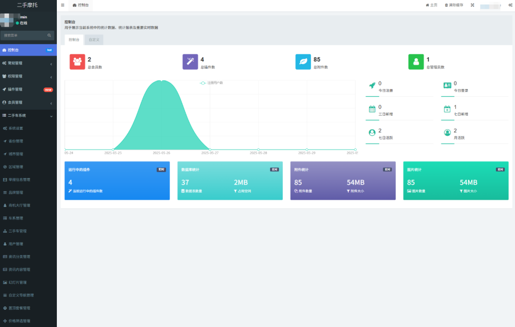 图片[3]-二手摩托车展示小程序源码 独立版 带后台-淘金源码