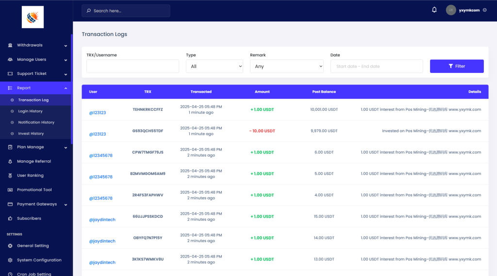 图片[4]-英文投资理财源码挖矿源码投资理财系统源码-淘金源码