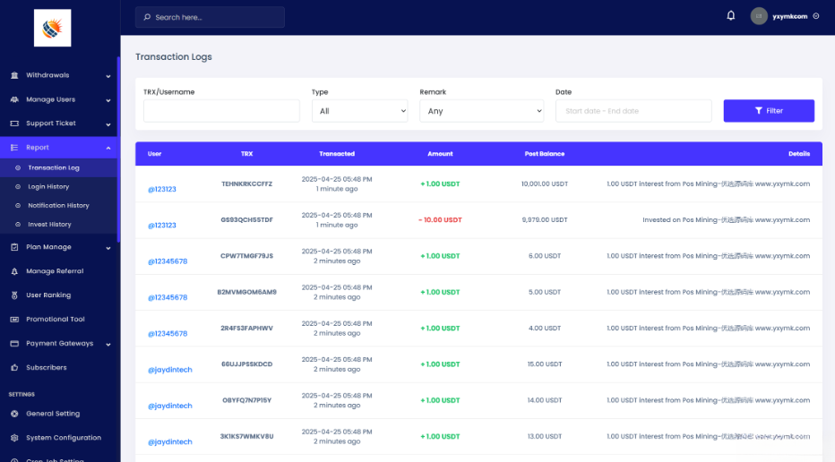 图片[3]-英文投资理财源码挖矿源码投资理财系统源码-淘金源码